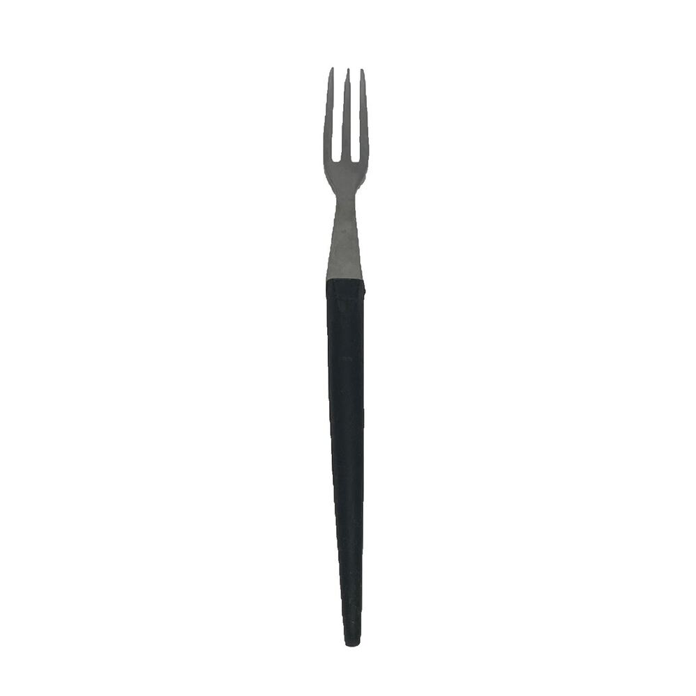 Vintage Le Creuset Fondue Fork 9.5” Three Prong Black Wood Handle France INOX